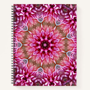 Geometrische Mandala Roze Bloem Patroon-67545 Notitieboek