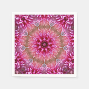 Geometrische mandala roze bloem patroon-67545 servet