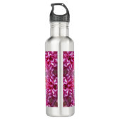 Geometrische mandala roze bloem patroon-67545 waterfles  (Achterkant)