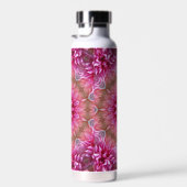 Geometrische mandala roze bloem patroon-67545 waterfles (Rechts)
