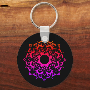 Geometrische Mandala-sleutelhanger Sleutelhanger