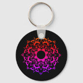 Geometrische Mandala-sleutelhanger Sleutelhanger (Achterkant)