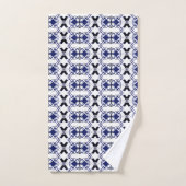 Geometrische marine White Black Bath Towels Bad Handdoek (Handdoek)