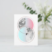 Geometrische marmer Scandi-ontwerp Briefkaart (Staand voorkant)