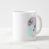 Geometrische marmer Scandi-ontwerp Grote Koffiekop (Voorkant rechts)