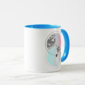 Geometrische marmer Scandi-ontwerp Mok (Voorkant rechts)