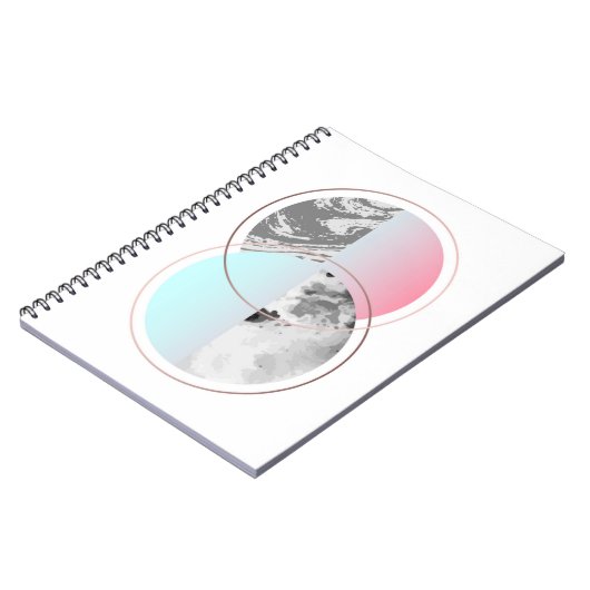 Geometrische marmer Scandi-ontwerp Notitieboek (Linkerzijde)