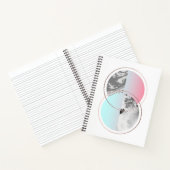 Geometrische marmer Scandi-ontwerp Notitieboek (Binnen)