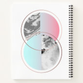 Geometrische marmer Scandi-ontwerp Notitieboek (Achterkant)