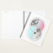 Geometrische marmer Scandi-ontwerp Planner (Display)