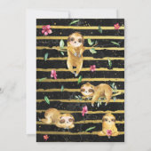 Geometrische marmer | Tropisch Baby shower met gle (Achterkant)