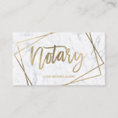Geometrische marmer van notaris faux goudschrift visitekaartje (Voorkant)