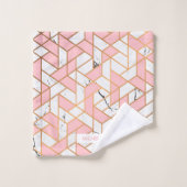 Geometrische marmerpatroon bad handdoek (Wasdoekje)