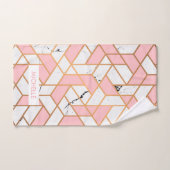 Geometrische marmerpatroon bad handdoek (Handdoek)