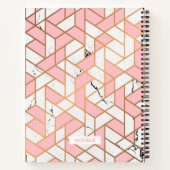 Geometrische marmerpatroon notitieboek (Achterkant)