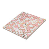 Geometrische marmerpatroon tegeltje (Zijkant)