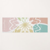 Geometrische Meditatie Abstracte Bloemnaam Mandala Yogamat (Voorkant (horizontaal))