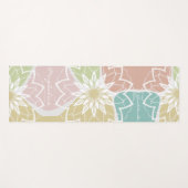 Geometrische Meditatie Bloem Naam Dankbaarheid Man Yogamat (Voorkant (horizontaal))