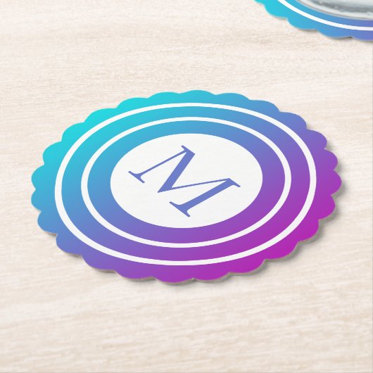 Geometrische meermotorige gradiënt, monogumentaal kartonnen onderzetters (Gekanteld)