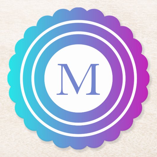 Geometrische meermotorige gradiënt, monogumentaal kartonnen onderzetters (Voorkant)