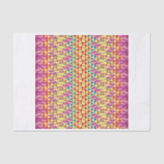 Geometrische-meisjespapier Tissuepapier (Voorkant)