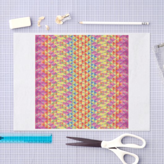 Geometrische-meisjespapier Tissuepapier (Craft)