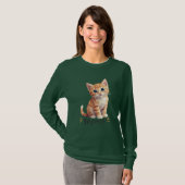 Geometrische Meow T-shirt (Voorkant volledig)