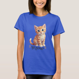 Geometrische Meow T-shirt