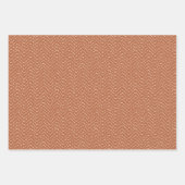 Geometrische merktekens met warme toon inpakpapier vel (Voorkant 2)