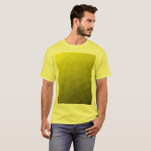 Geometrische mesh met gele gradiënt t-shirt (Voorkant volledig)