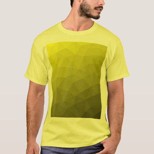 Geometrische mesh met gele gradiënt t-shirt (Voorkant)
