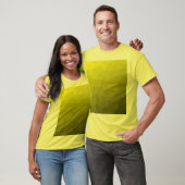 Geometrische mesh met gele gradiënt t-shirt (Unisex)
