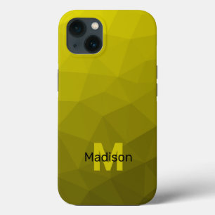 Geometrische meshpatroon met donkere gele ombre Mo Case-Mate iPhone Case