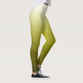 Geometrische meshpatroon met gele witte gradiënt leggings (Rechts)