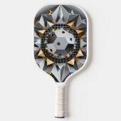 Geometrische Metal Pickleball Core Ontwerp Paddle (Achterkant)