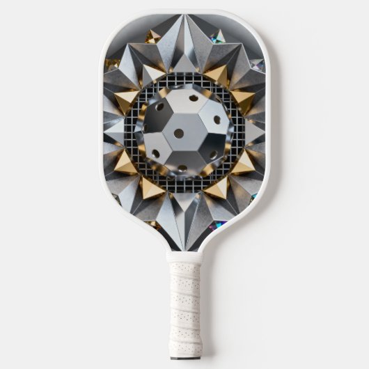 Geometrische Metal Pickleball Core Ontwerp Paddle (Voorkant)