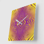 geometrische metalen wervelstructuur vierkante klok (Hoek)