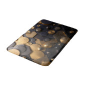 Geometrische Metallic Abstracte Wall Art - Goud en Badmat (Gekanteld)