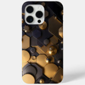 Geometrische Metallic Abstracte Wall Art - Goud en Case-Mate iPhone Case (Achterkant)