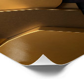 Geometrische Metallic Abstracte Wall Art - Goud en Perfect Poster (Hoek)