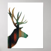 Geometrische meter met Antlers Poster (Voorkant)