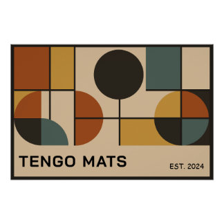 Geometrische mid-century-design perfect poster