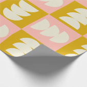 geometrische middeleeuwse moderne en retro - stijl cadeaupapier (Hoek)