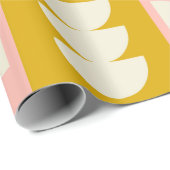 geometrische middeleeuwse moderne en retro - stijl cadeaupapier (Rol Hoek)