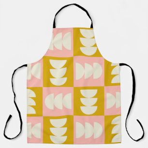 geometrische middeleeuwse moderne en retro - stijl schort
