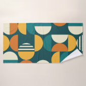 Geometrische middeleeuwse moderne naadloze patrone badhanddoek (Badhanddoek)