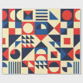 Geometrische middeleeuwse moderne naadloze patrone cadeaupapier (Vlak)