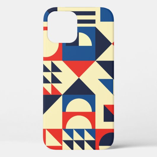 Geometrische middeleeuwse moderne naadloze patrone Case-Mate iPhone case (Achterkant)