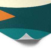 Geometrische middeleeuwse moderne naadloze patrone poster (Hoek)