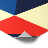 Geometrische middeleeuwse moderne naadloze patrone poster (Hoek)